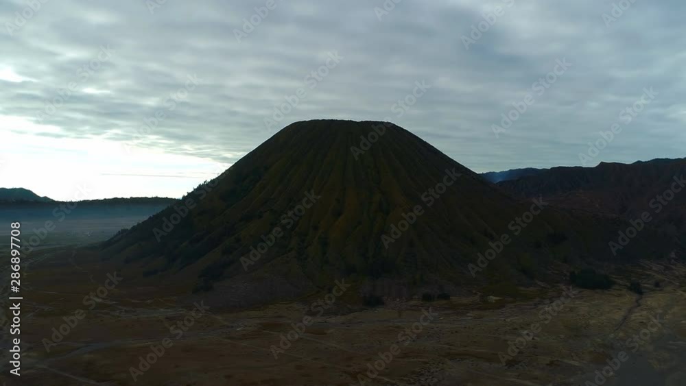 Mount Bromo volcano, East Java, Indonesia. (aerial photography) Mount Bromo volcano, East Java, Indonesia. (aerial photography)