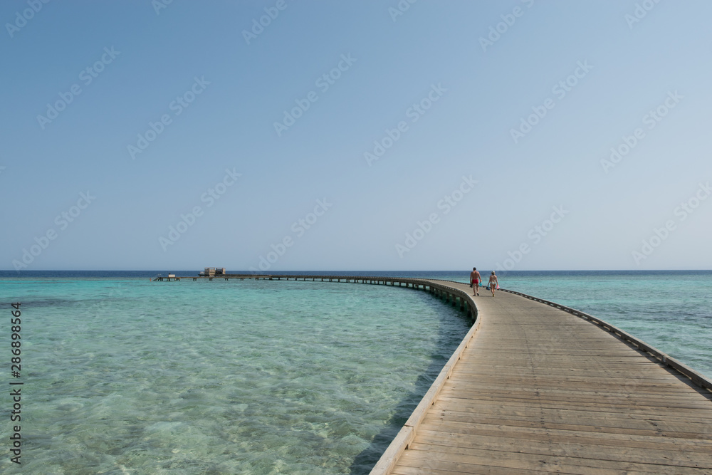 Water walk at Soma bay, Hurghada, Egypt