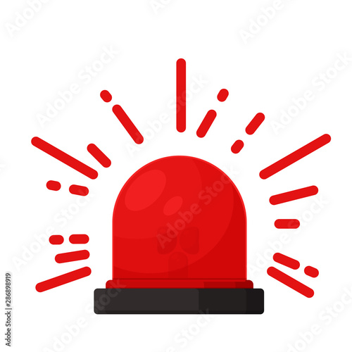 Silane alarm signal. Alert icon for danger from an accident. photo