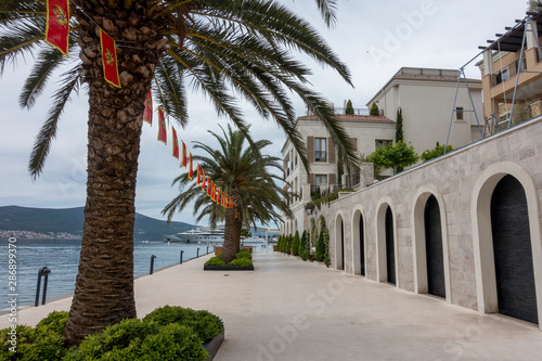 Street by the water in Tivat, Montenegro © Bryan