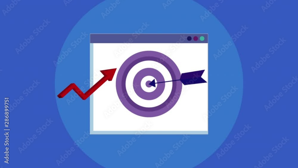 webpage template with target arrow animation webpage template with target arrow animation