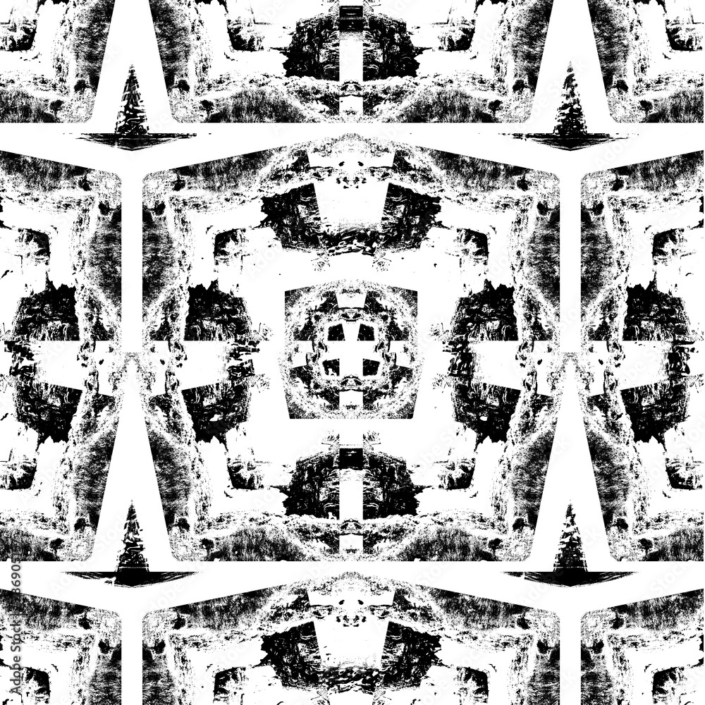 Obraz premium Geometric and abstract background texture design, futuristic background pattern, colorful kaleidoscope background and islamic ottoman art