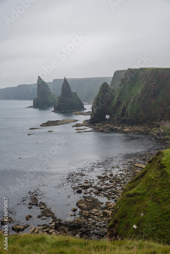 Duncansby Head (Scotland) in a wet day