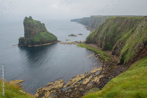 Duncansby Head (Scotland) in a wet day