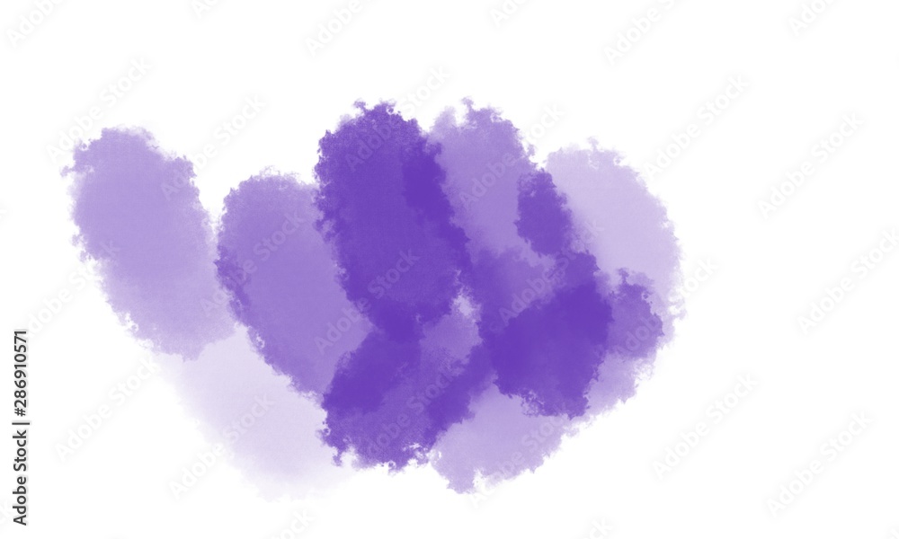 Watercolor blots. Colourful paint stains. Abstract colored background. A palette of watercolor stains.