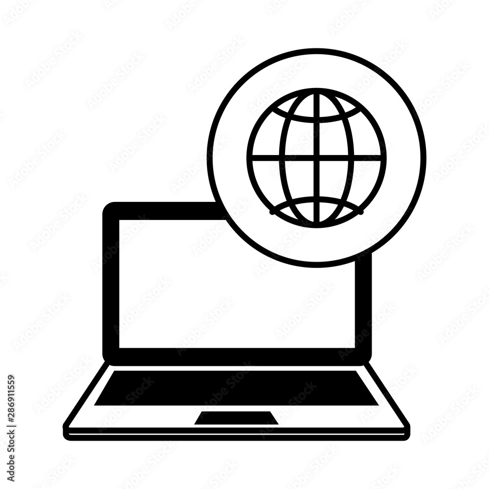 laptop computer with sphere browser laptop computer with sphere browser