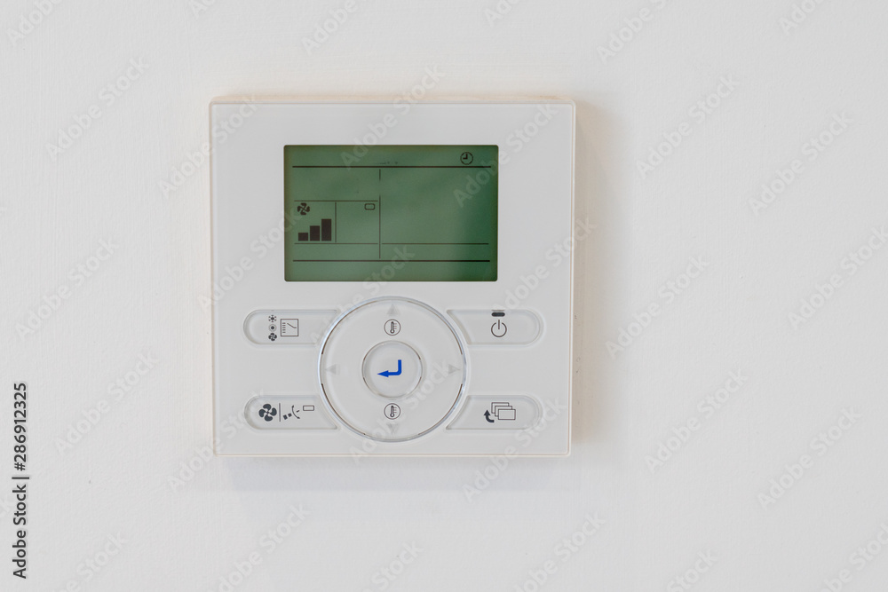 Digital house modern thermostat Smart Thermostat Cooling at home Digital house modern thermostat Smart Thermostat Cooling at home