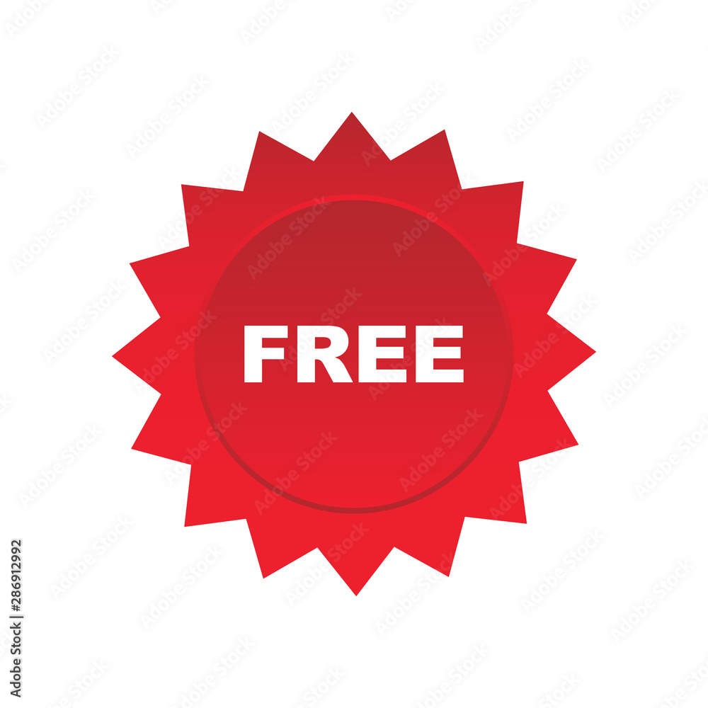 Free vector label. Badge sticker design. Promotion and advertising. Free vector label. Badge sticker design. Promotion and advertising.