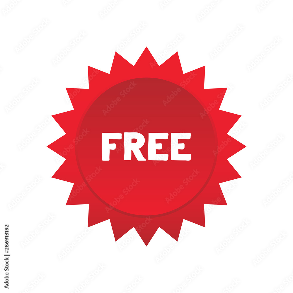 Free vector label. Badge sticker design. Promotion and advertising. Free vector label. Badge sticker design. Promotion and advertising.