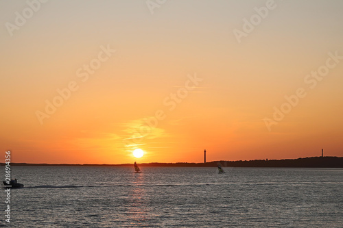 coucher de soleil à la Palmyre