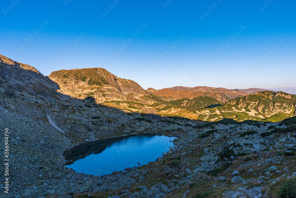 Panoramic  landscape from Rila mountain national park, Bulgaria