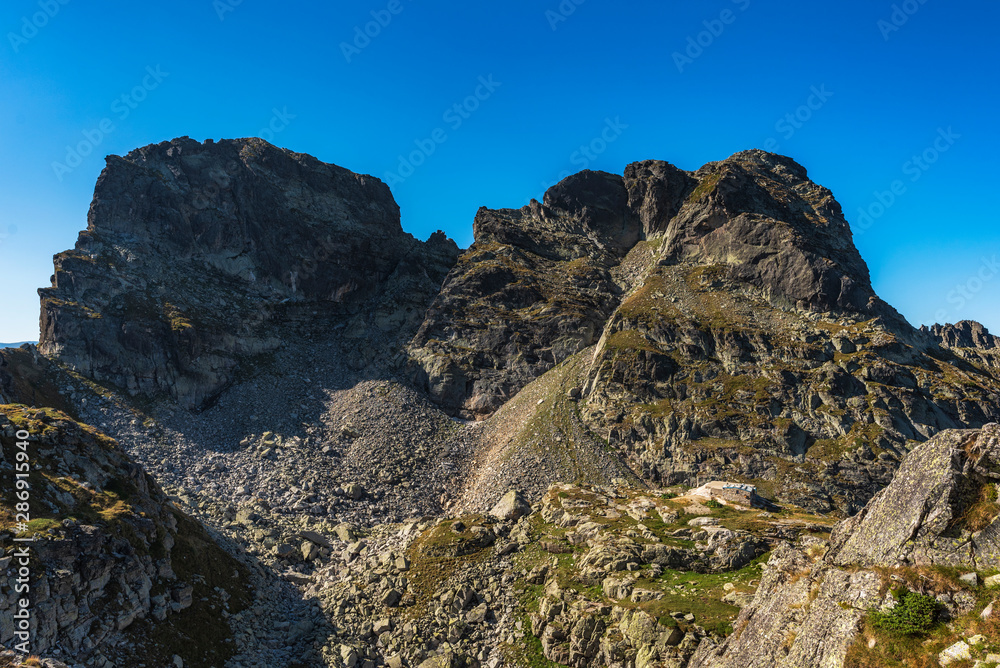 Peak Orlovetz and Zliq Zub in Rila mountain, Bulgaria