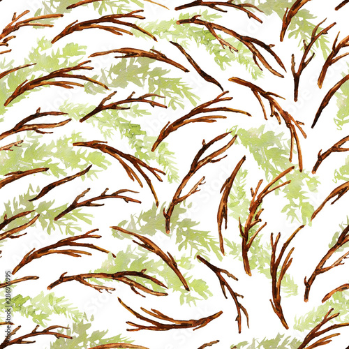 watercolor Christmas pattern