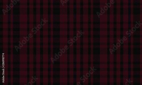 Plaid Check Pattern in Red, Black, and White. Seamless Fabric Texture Print. Can Be Mounted on a Weaving Holster