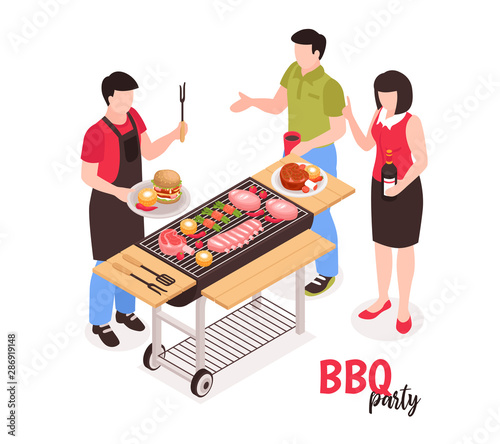BBQ Party People Composition
