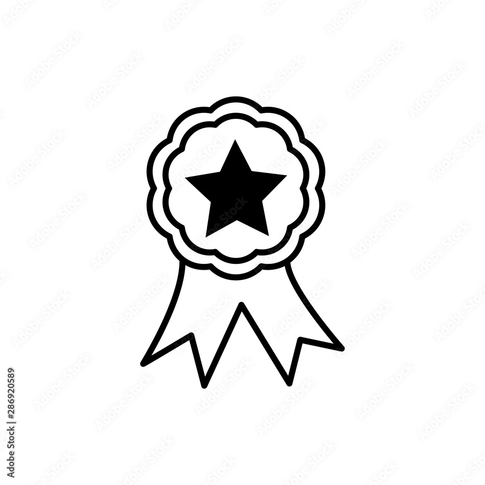 Fototapeta premium award icon trendy flat design, medal icon