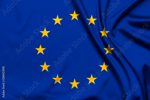 European Union flag as background