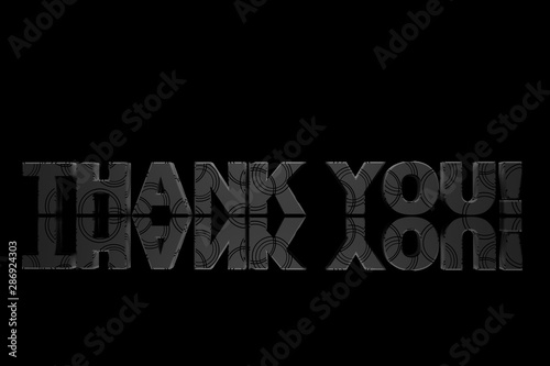 Thank You sign 3d rendering