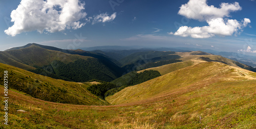 Beautiful mountain landscape on a summer day. Carpathian mountains of Ukraine. Holidays in the mountains. © Sergii
