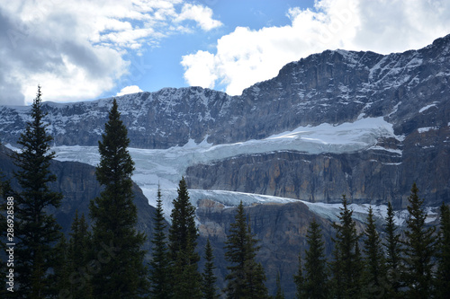 Fototapeta Naklejka Na Ścianę i Meble -  Ice glacier formation in the Rocky Mountain
