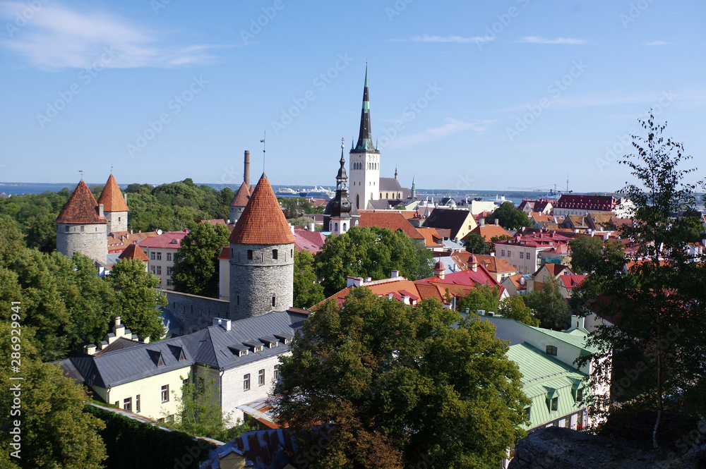 vue sur la ville de Tallinn, Estonie