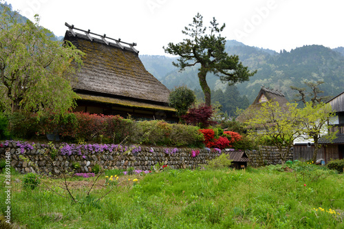 Traditional Japanese Mountain House in Rural Japan photo