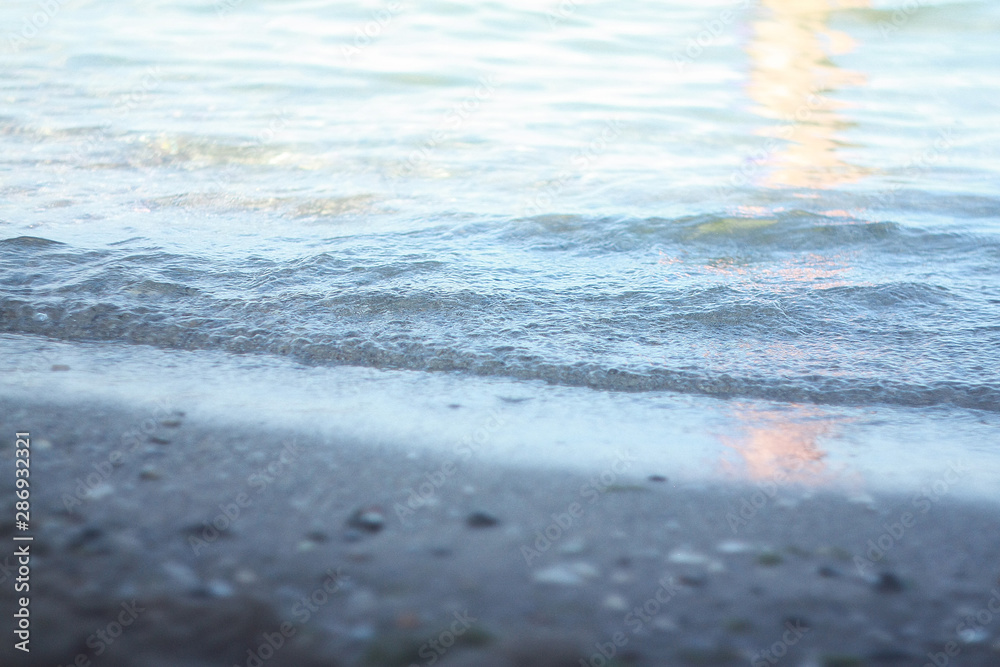 The surf on the coast of the Black Sea