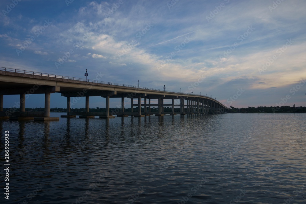 bridge at sunset, bridge, water, river, sunset bridge at sunset, bridge, water, river, sunset