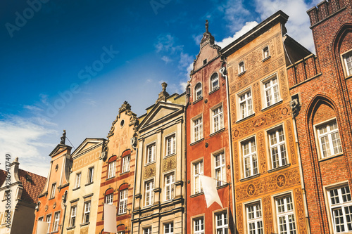 Old Town in Gdansk - tenements, Poland