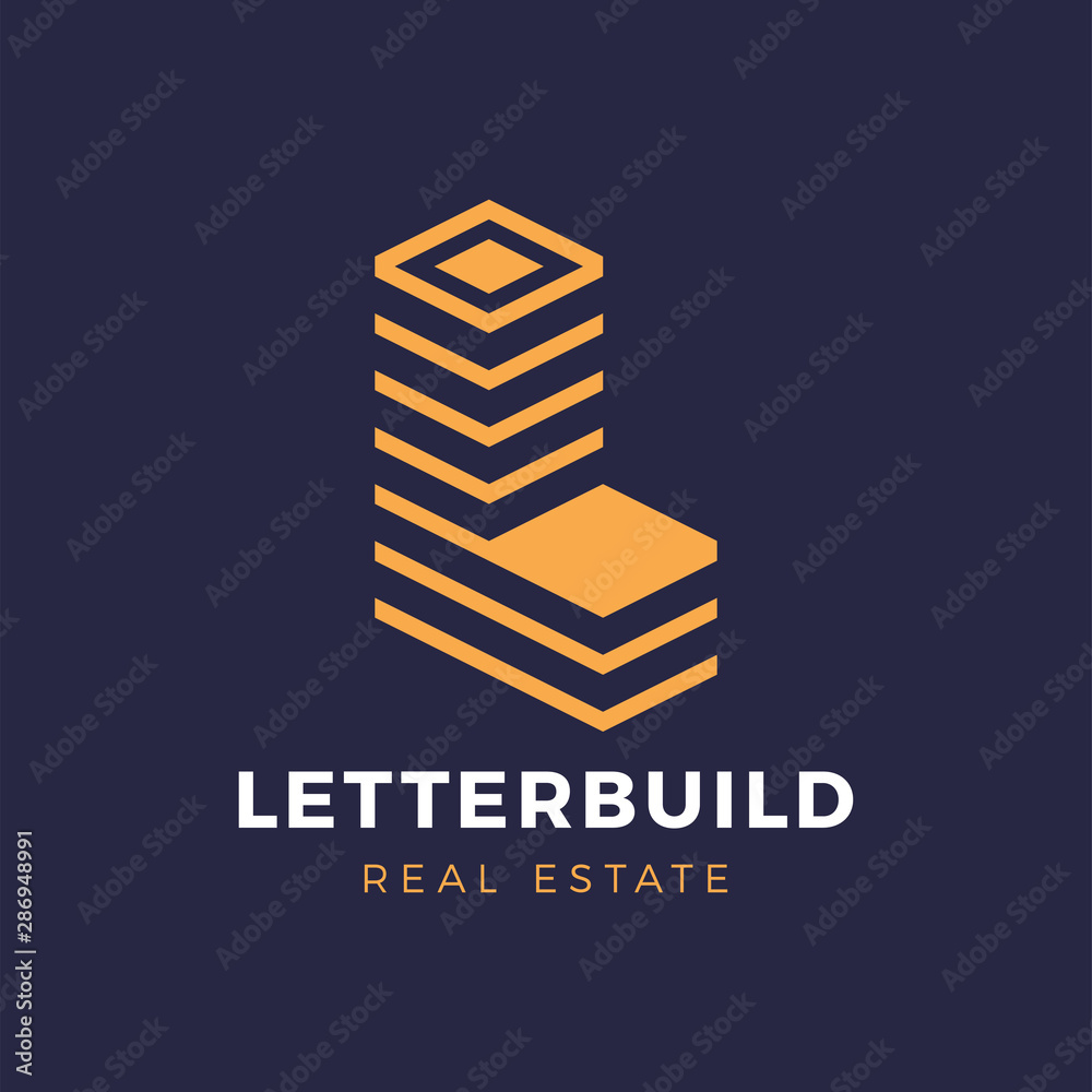 Letter L real estate and construction services logo concept. Letter L real estate and construction services logo concept.