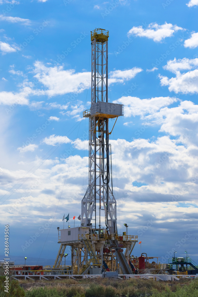 An oil extraction facility in Mendoza, Argentina An oil extraction facility in Mendoza, Argentina