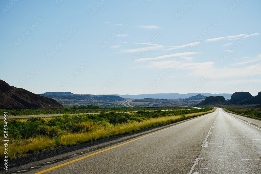 Prairie land road across colorado midwest