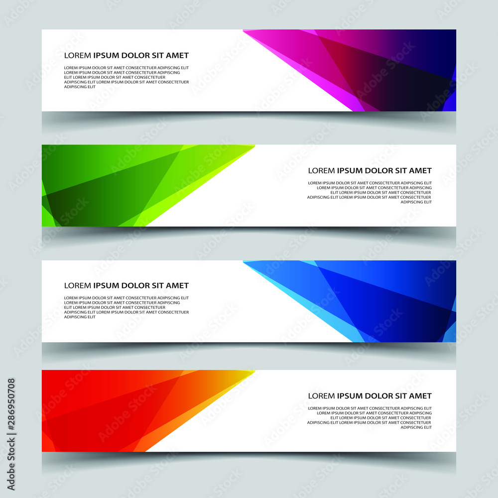 Fototapeta premium Vector Abstract banner web template