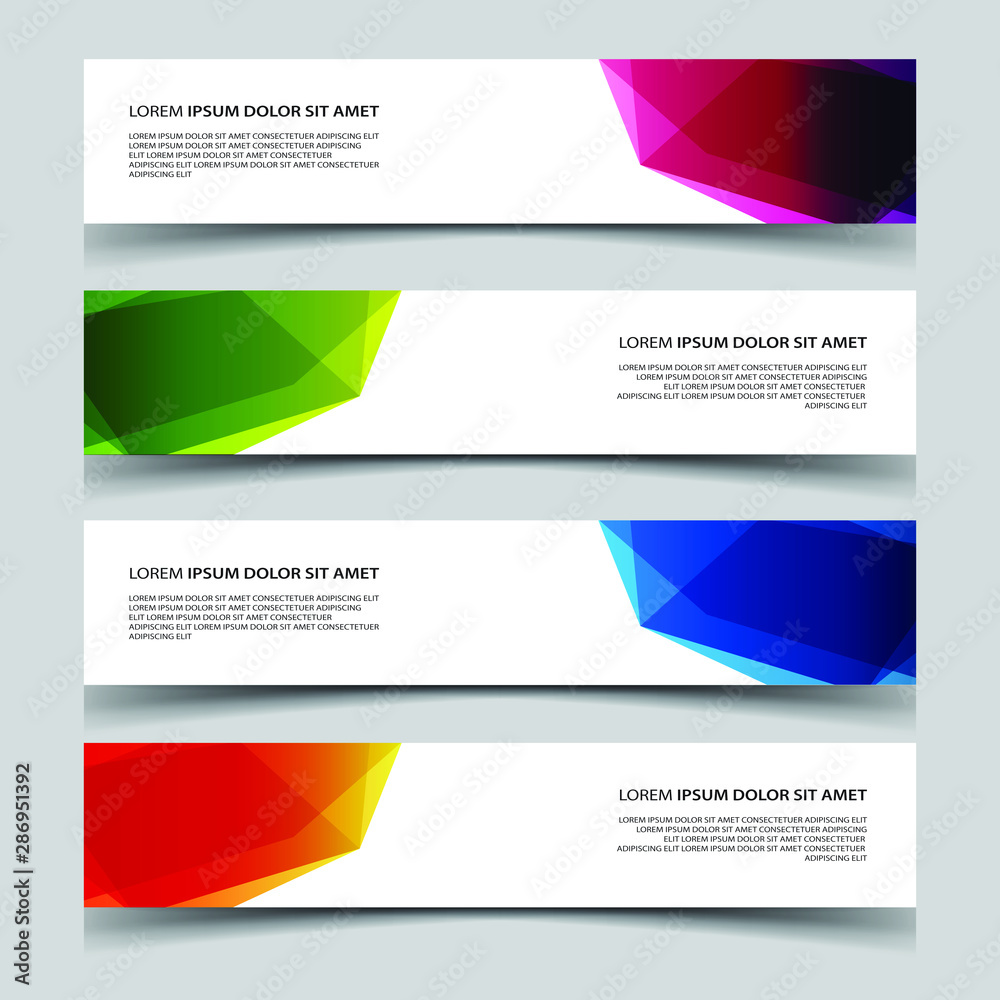Fototapeta premium Vector Abstract banner web template