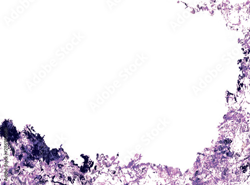 Purple frame on transparent background