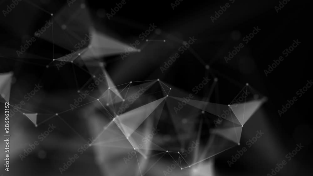 Digital plexus nodes and connection. For network, Medical, Science, engineering, technology, Chemistry, medicine, visuals, biology, biotechnology Green Screen Alpha Matte Loop Aniamtion Background