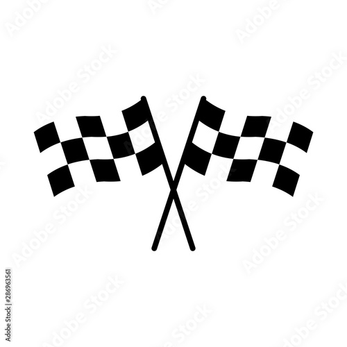 racing flag icon design vector symbol