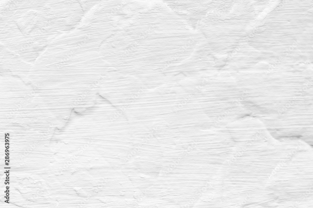 Naklejka premium Texture of old white concrete wall for background