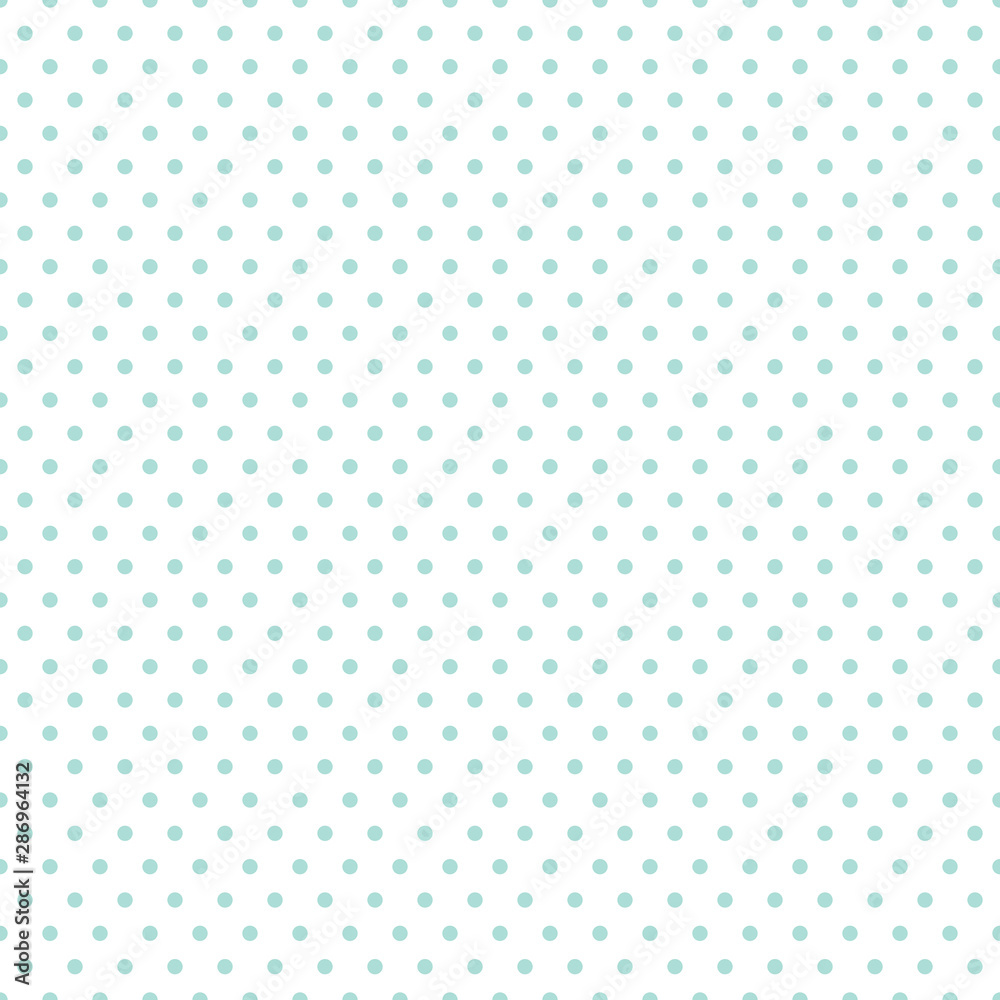 Abstract blue polka dot background pattern.