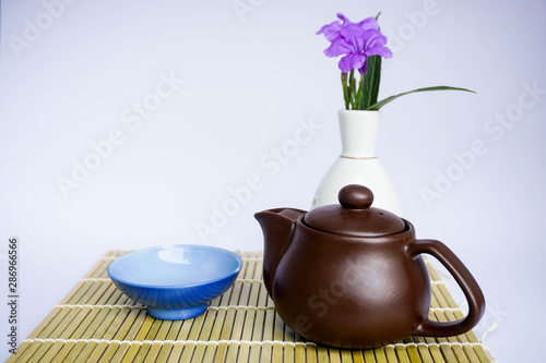 teapot and cup of tea