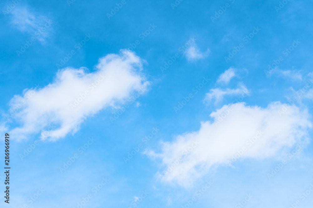 Obraz premium Blue sky with clouds.