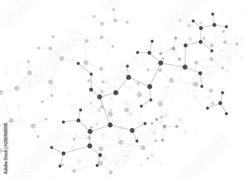 Structure molecule and communication Dna background. atom Vector illustration.