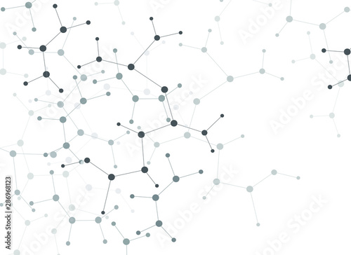 Structure molecule and communication Dna background. atom Vector illustration.