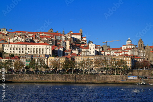 Panoramic view of old town of Porto, Portugal