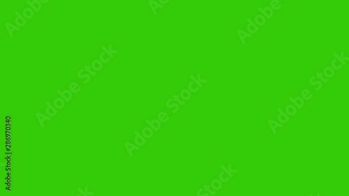  Violent explosion with short duration fire and cloud of smoke on green screen or chroma key. Flame effect can be used for detonation explosives, bomb,  weapons, radioactivity. Animation 4k 