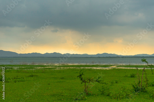 View Point Of Lamtakong Dam  Thailand.