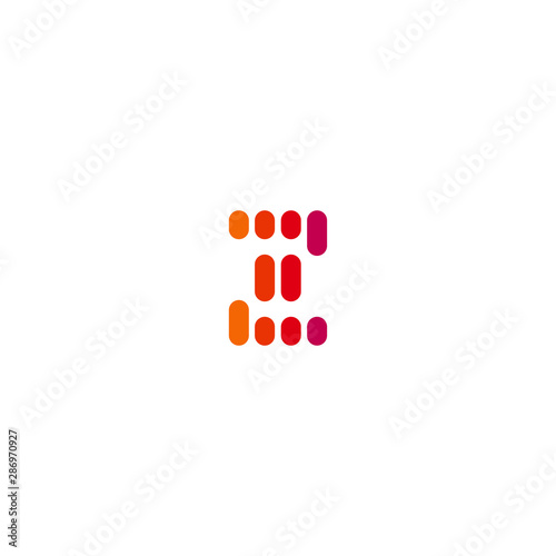 Initials letters Z logo design vectros unique