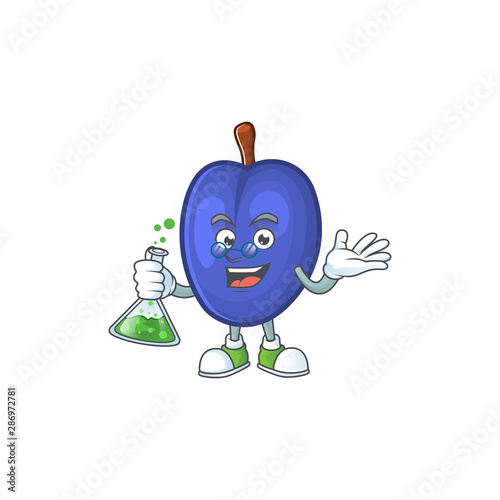 Professor sweet prunes character for agriculture design
