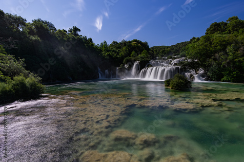 Fototapeta Naklejka Na Ścianę i Meble -  skradinski buk waterfall in national park krka in croatia