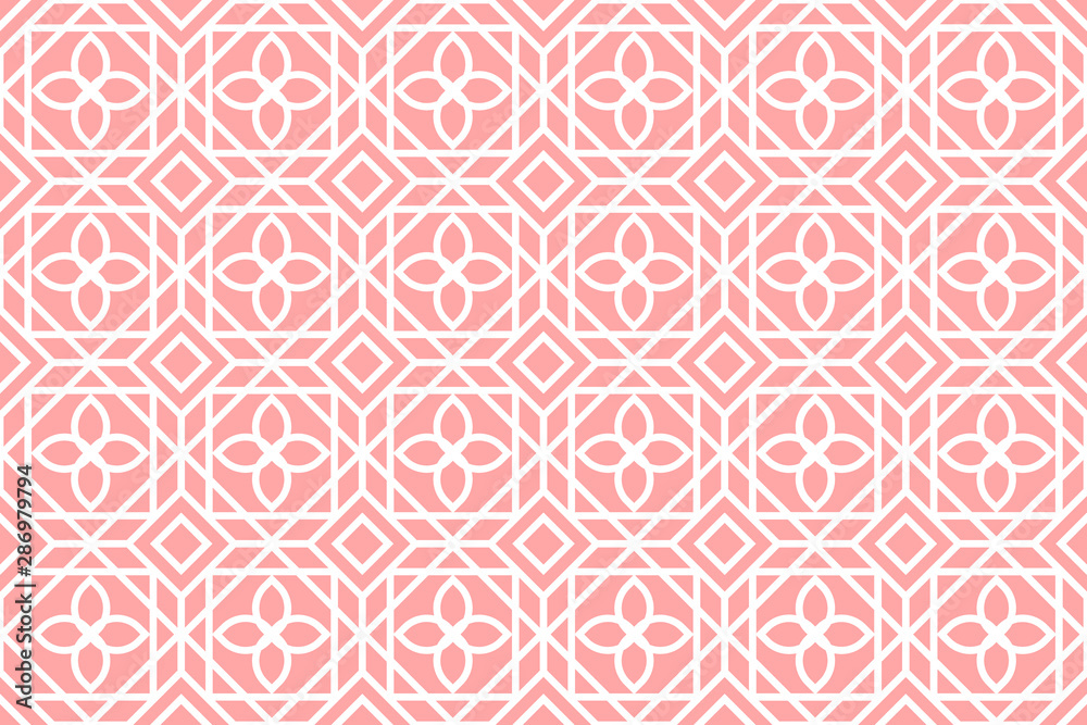 Fototapeta premium Oriental pattern. Geometric ornament tile design